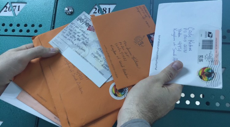 Letters from mom, Whitney and Marolyn!